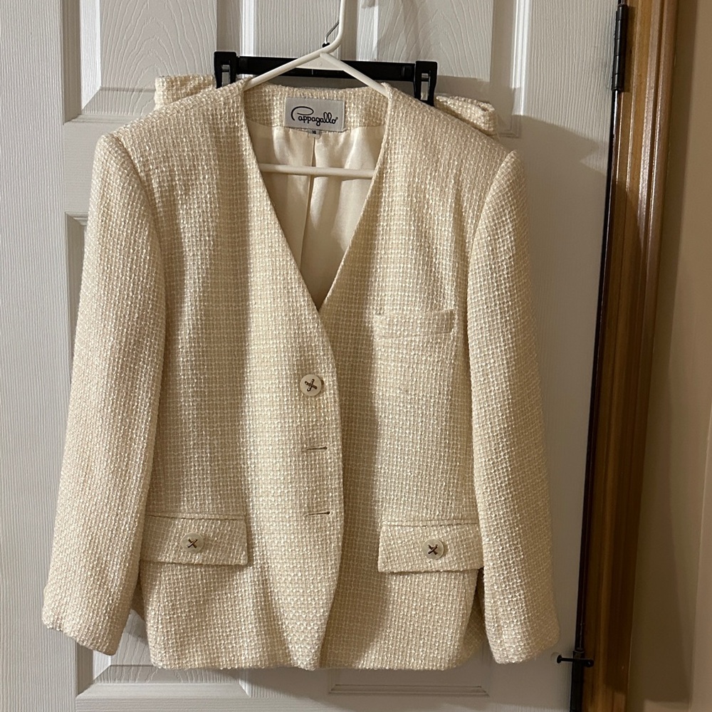 Vintage 1980s tweed suit Pappagallo